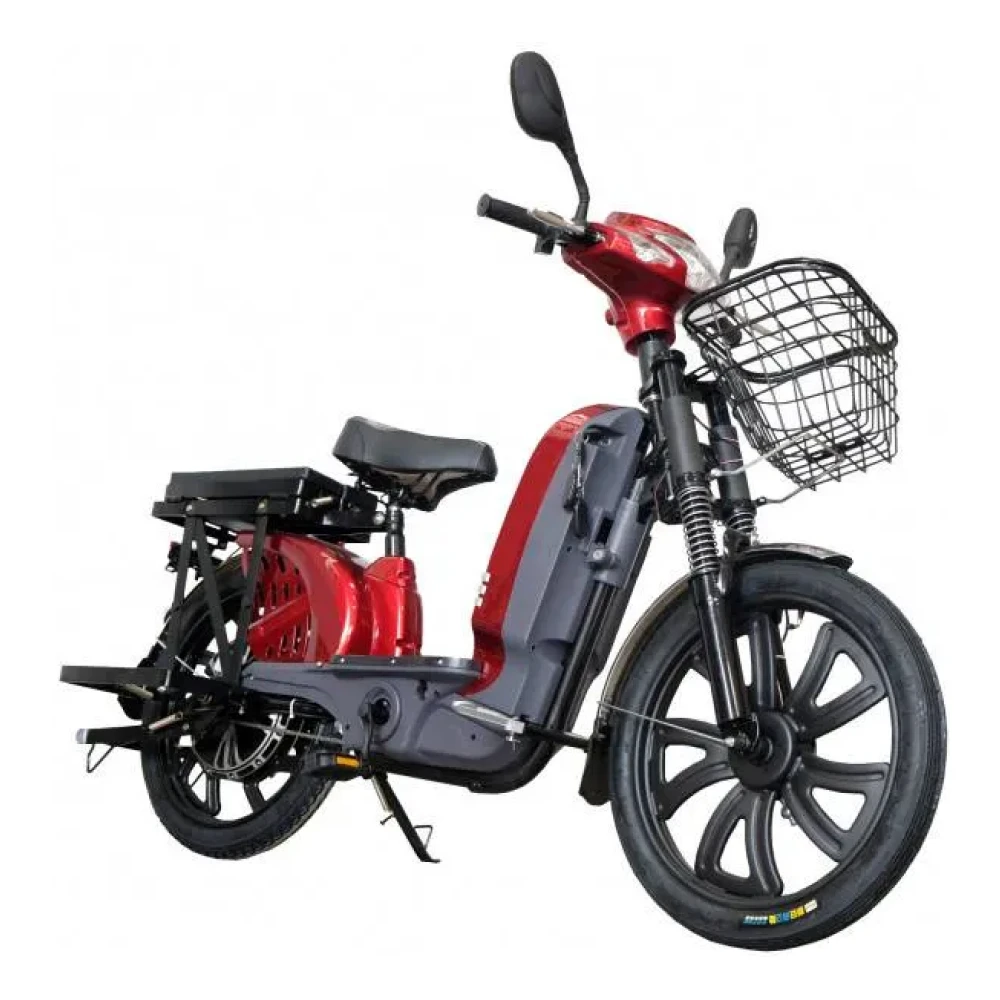 Электроскутер GreenCamel Тайфун 17 (350W 48V12Ah) быстросъем Красный 5